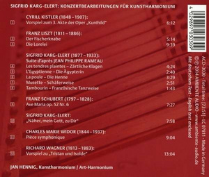 CD-Cover, Rückseite mit Titel-Liste