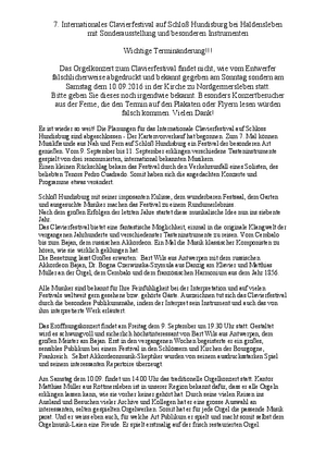 Pressemitteilung 7. Clavierfestival 2016
